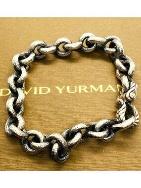 David Yurman Sterling Silver 925 Hammered 55.7 Grams 8.25"